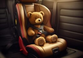 Teddy im Kindersitz