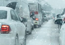 Winterstau im Ruhrgebiet