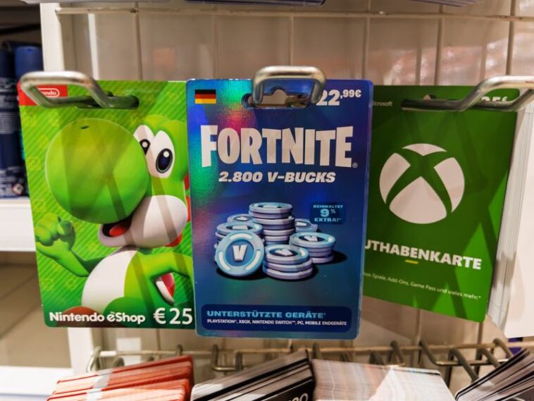 Fortnite Gutscheinkarte für Ingame-Käufe